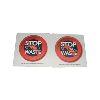 High Quality Customized Bio-friendly Paper Coaster Wholesale Square Shape Cup Pad